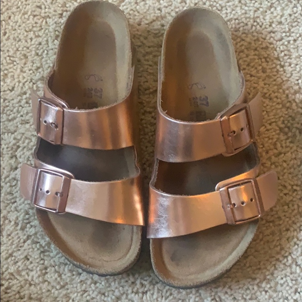 Rose Gold Birkenstocks